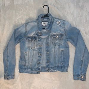 Distressed Jean Jacket size: S